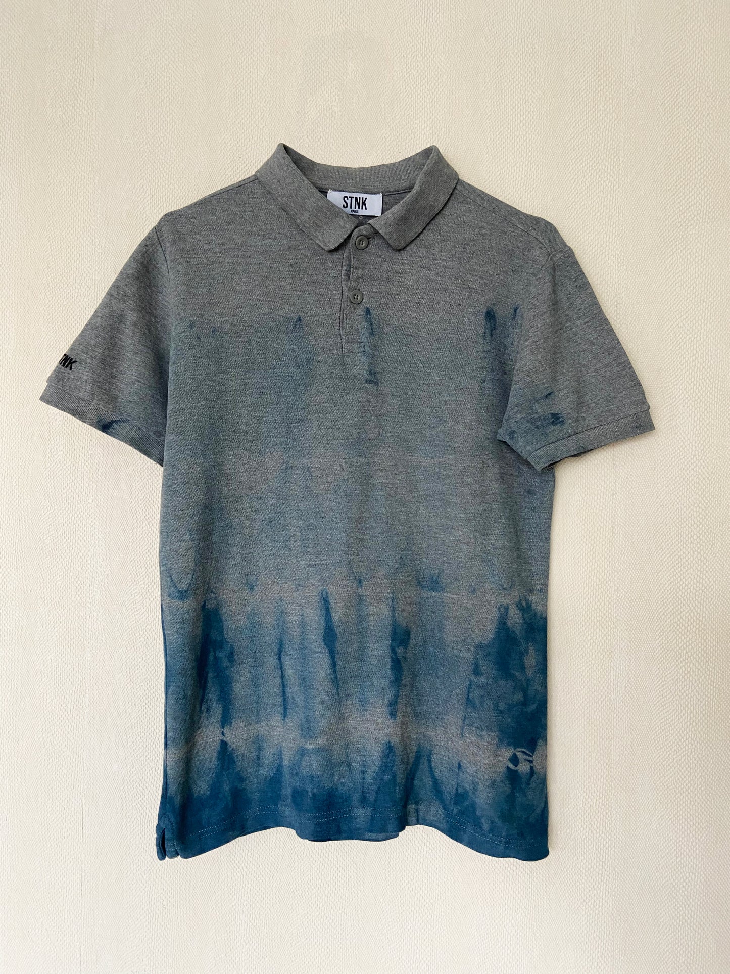 POLO GRIS DEGRADE BLEU