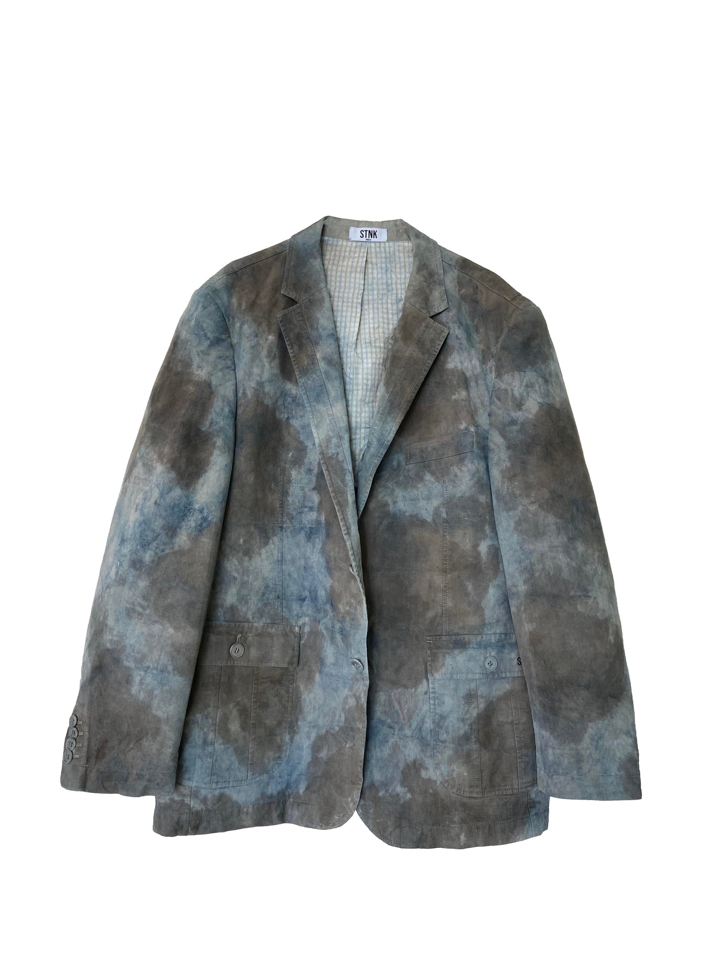 Gray blue blazer jacket 